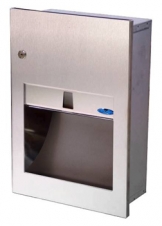 Recessed towel dispenser