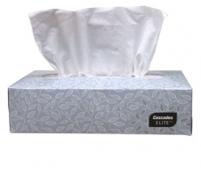 FACIAL TISSUE CASCADES ELITE™ FLAT BOX 100 SHEETS