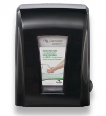 Tandem mechanical no-touch towel dispenser