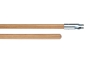 Wooden dust mop handle (screw system)